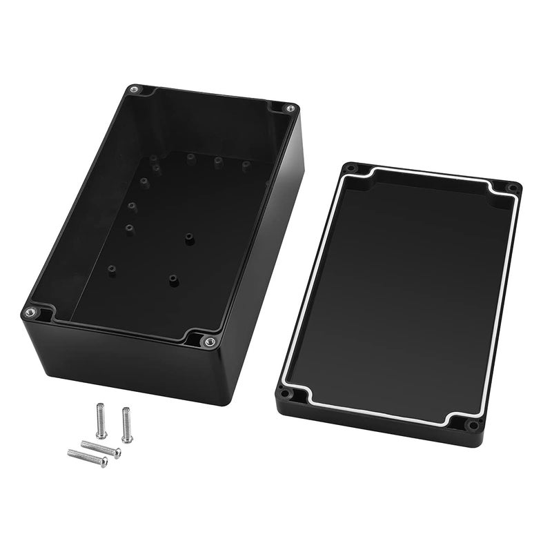 PINFOX Waterproof Electronic ABS Plastic Junction Project Box Enclosure 200mm by 120mm by 75mm (Black) - Image 3